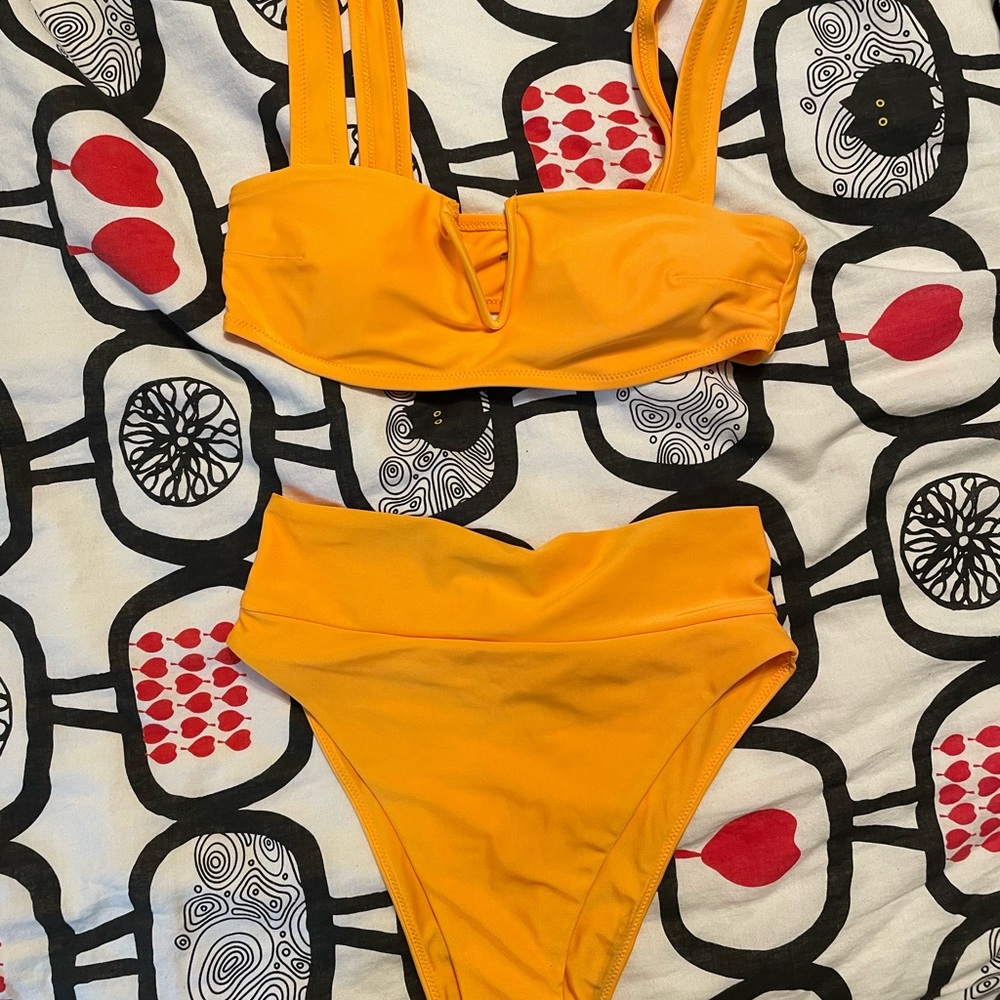 Aerie Bold Orange Bikini Top